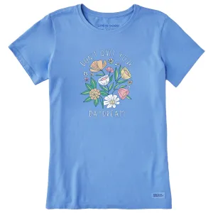 Women's Don't Quit Your Daydream Flowers Short Sleeve Crusher Tee Life is Good