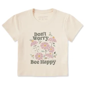 Women's Don't Worry Bee Happy Crusher-LITE Shrunken Tee Life is Good