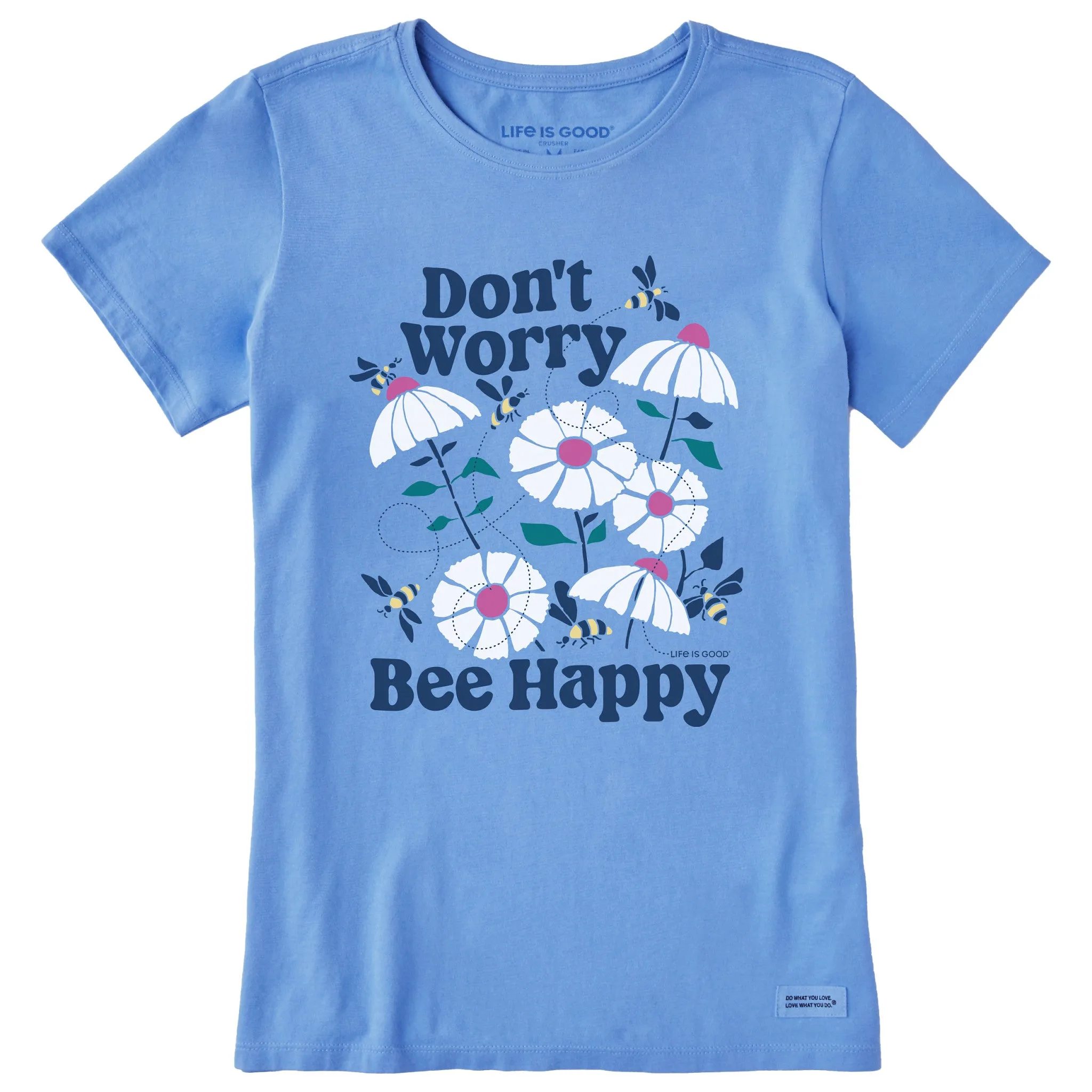 Women's Don't Worry Bee Happy Short Sleeve Tee Life is Good