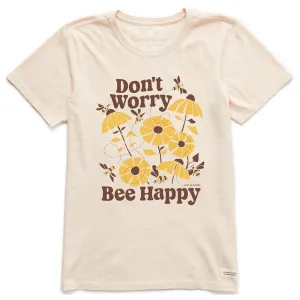 Women's Don't Worry Bee Happy Short Sleeve Tee Life is Good