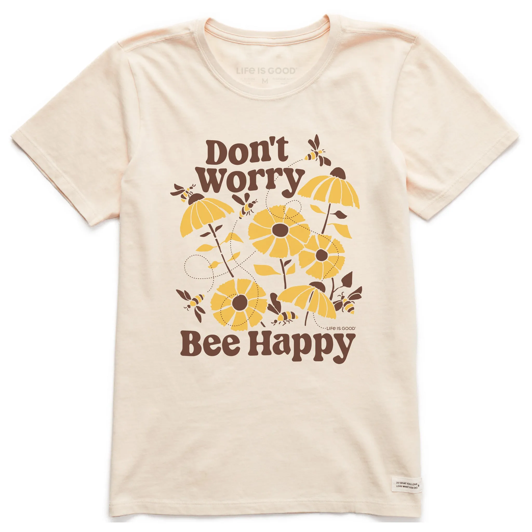 Women's Don't Worry Bee Happy Short Sleeve Tee Life is Good