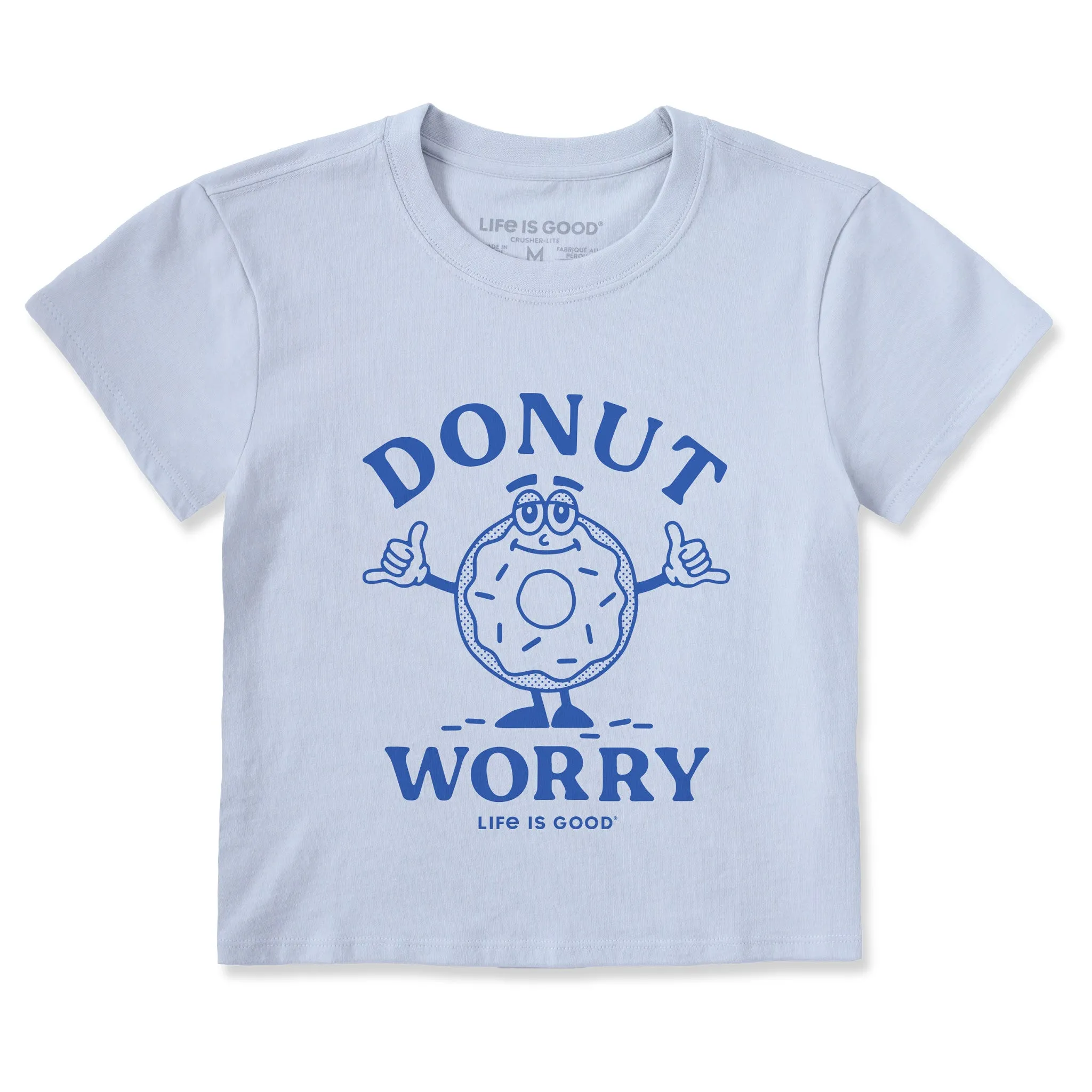 Women's Donut Worry Crusher-LITE Shrunken Tee Life is Good
