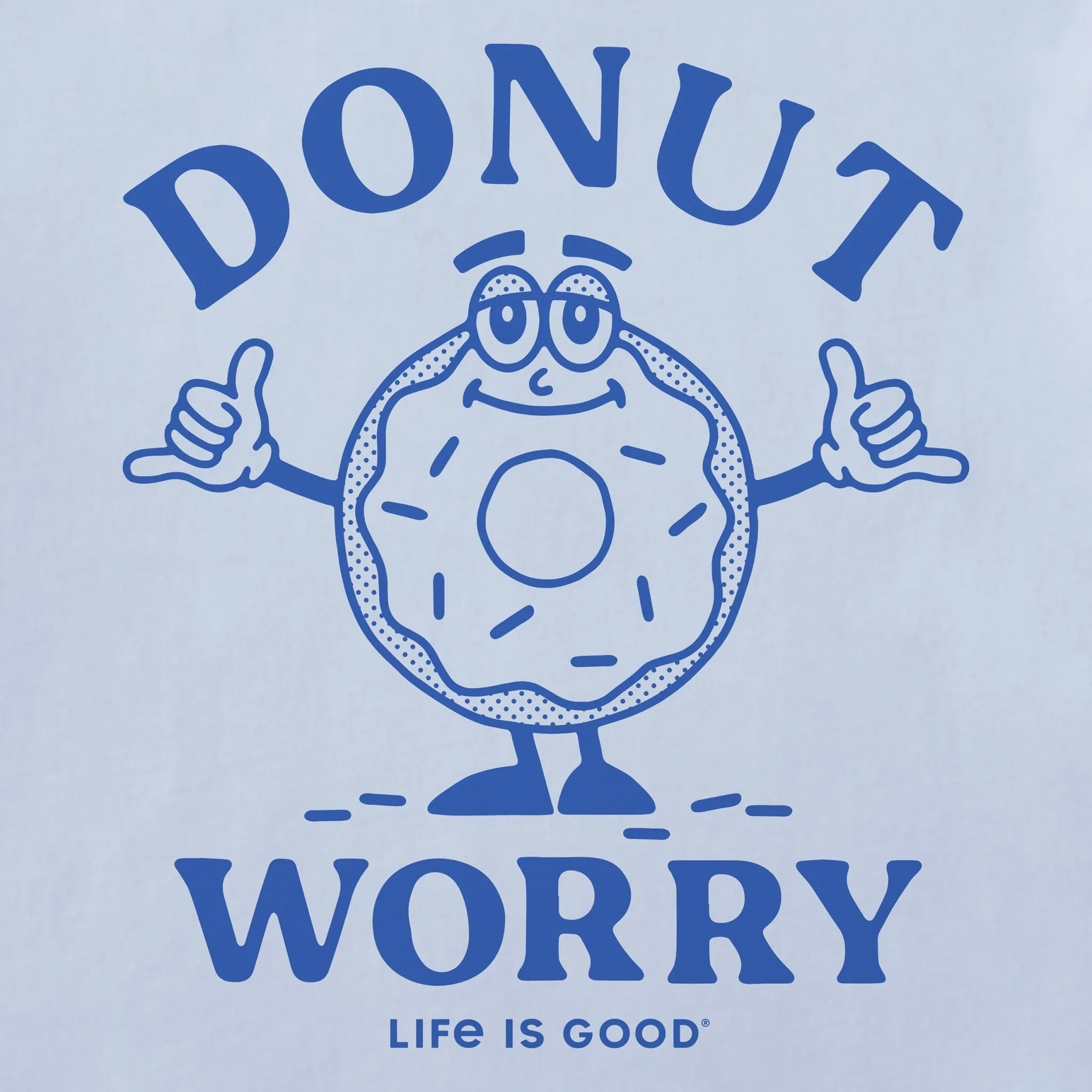 Women's Donut Worry Crusher-LITE Shrunken Tee Life is Good