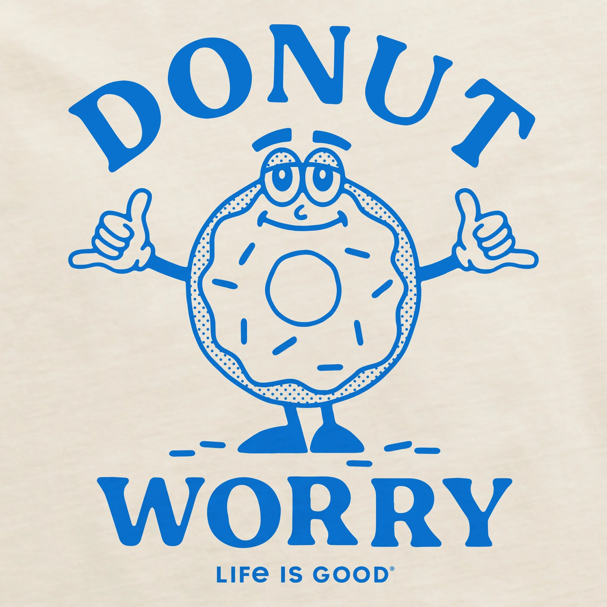 Women's Donut Worry Short Sleeve Crusher Boxy Tee Life is Good