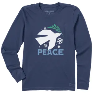 Women's Dove for Peace Long Sleeve Crusher Tee Life is Good