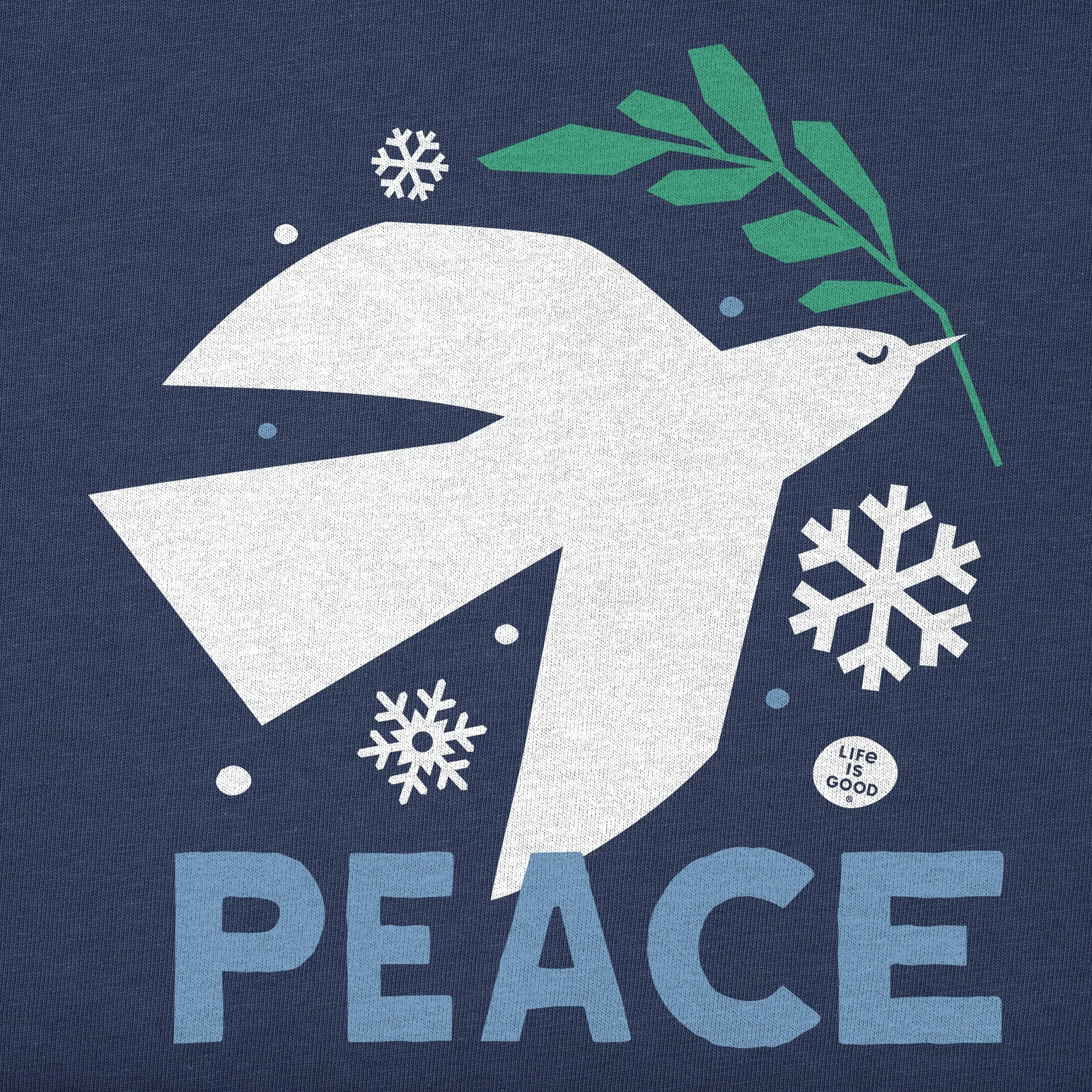 Women's Dove for Peace Long Sleeve Crusher Tee Life is Good