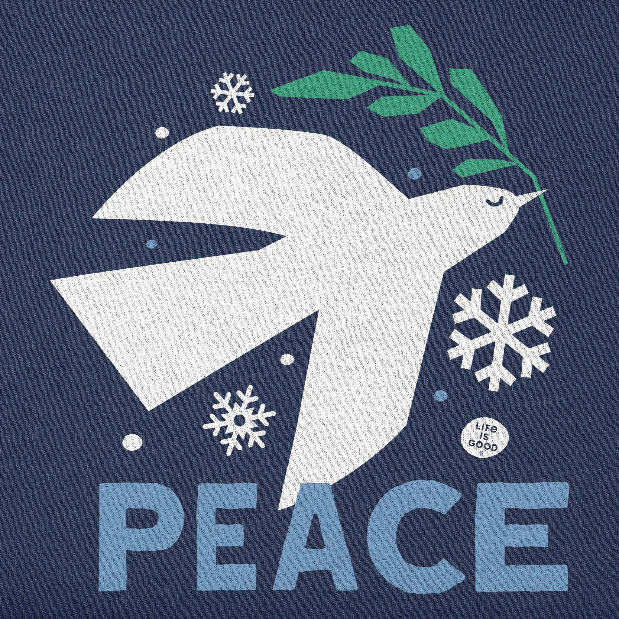 Women's Dove for Peace Short Sleeve Crusher Boxy Tee Life is Good