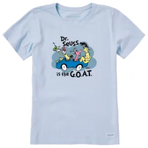 Women's Dr. Seuss is the GOAT Short Sleeve Crusher Tee Life is Good