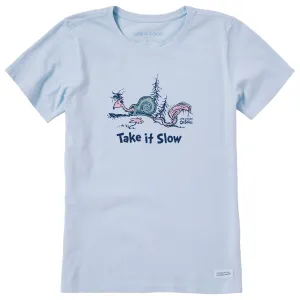Women's Dr. Seuss Take It Slow Short Sleeve Crusher Tee Life is Good