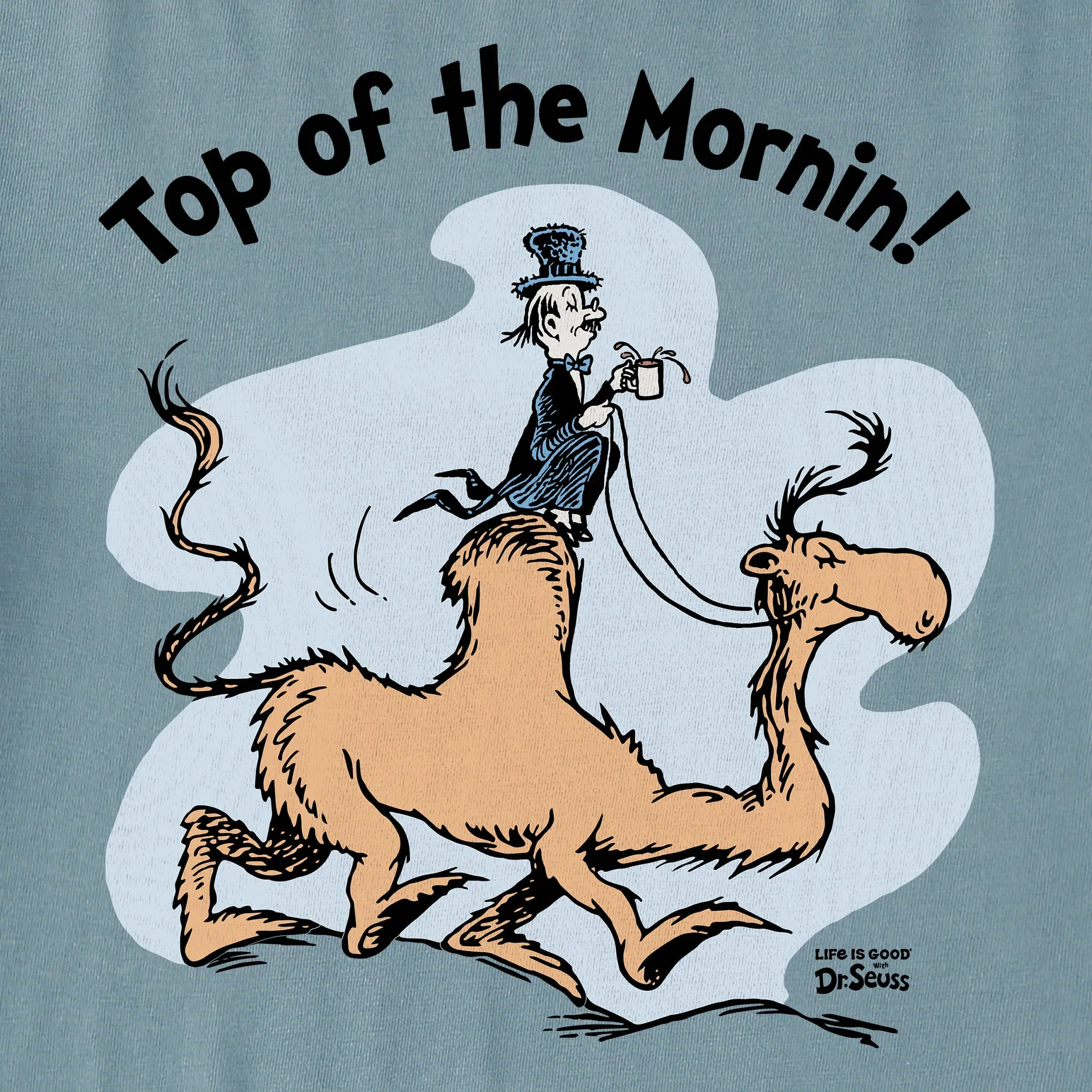 Women's Dr. Seuss Top of the Mornin Short Sleeve Crusher Tee Life is Good