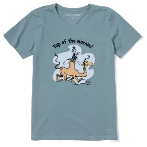 Women's Dr. Seuss Top of the Mornin Short Sleeve Crusher Tee Life is Good