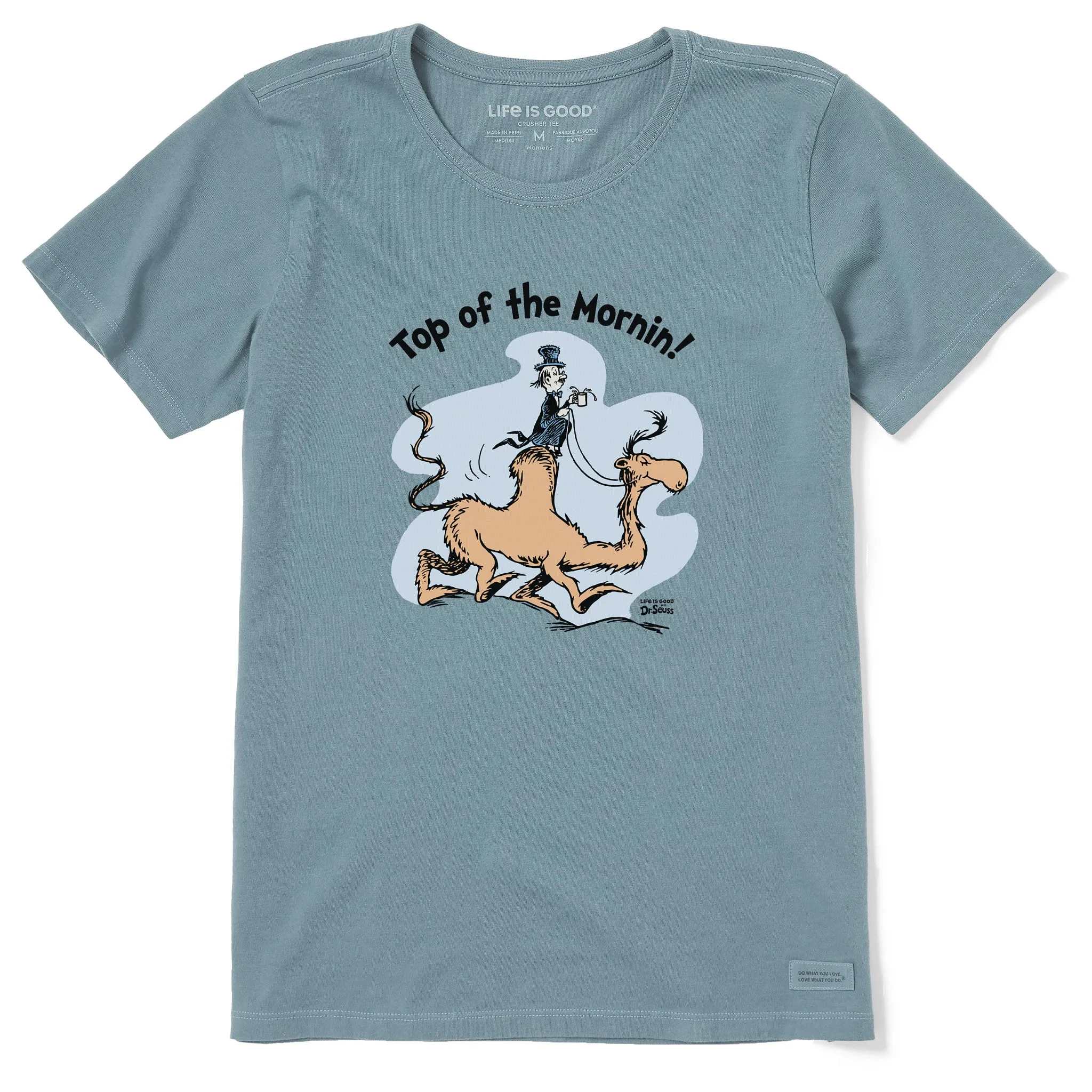 Women's Dr. Seuss Top of the Mornin Short Sleeve Crusher Tee Life is Good