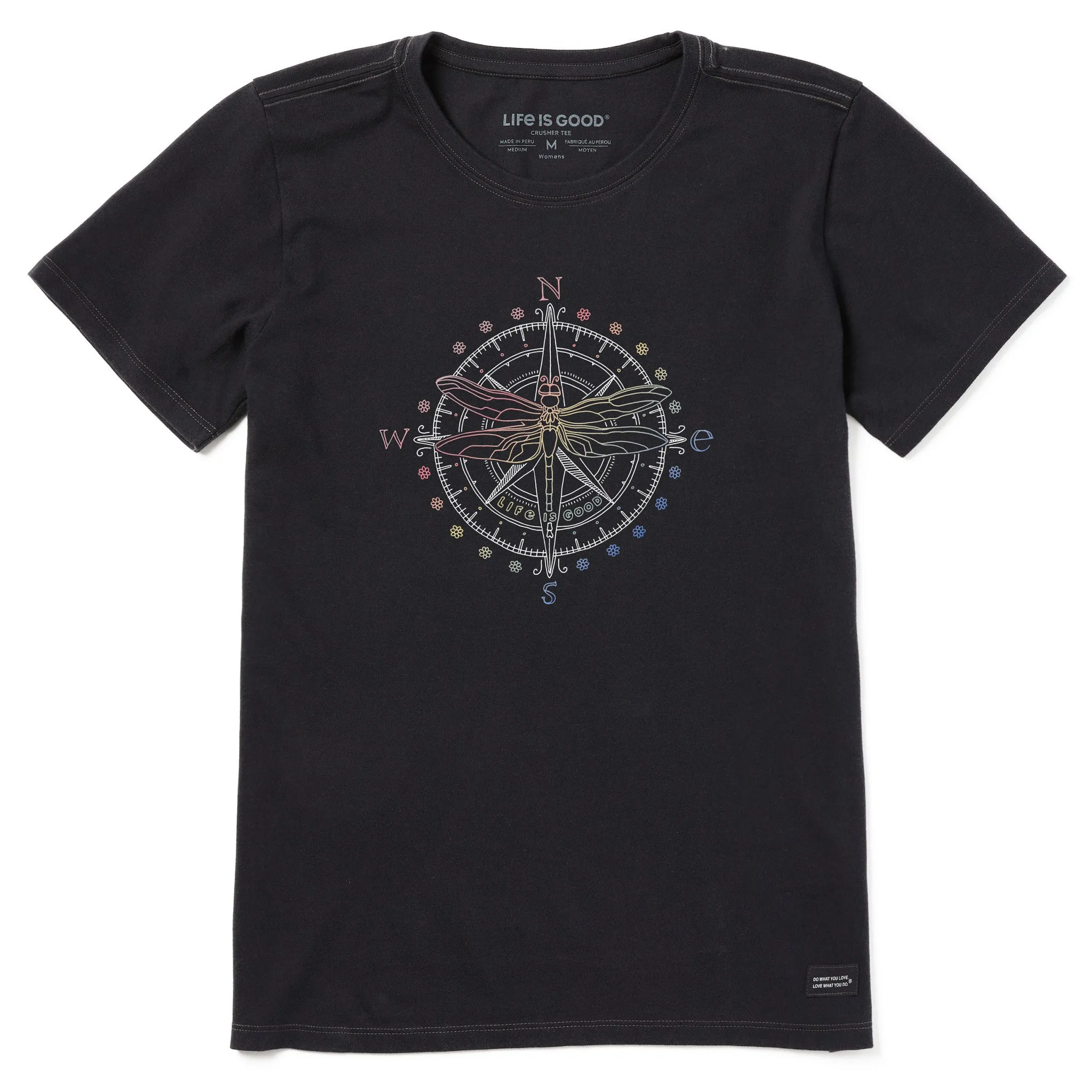 Women's Dragonfly Compass Short Sleeve Crusher-LITE Tee Life is Good