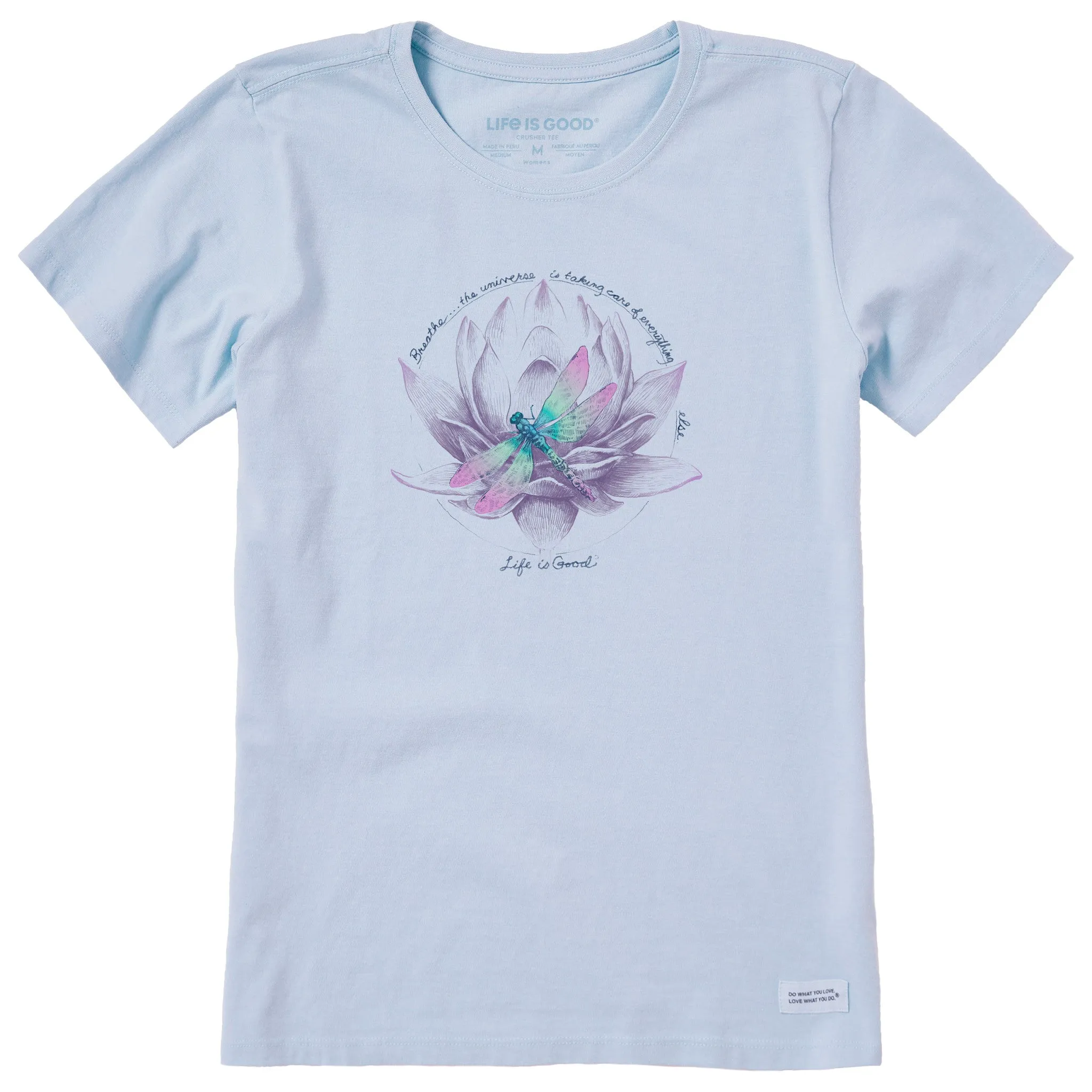 Women's Dragonfly Lotus Breathe Short Sleeve Tee Life is Good