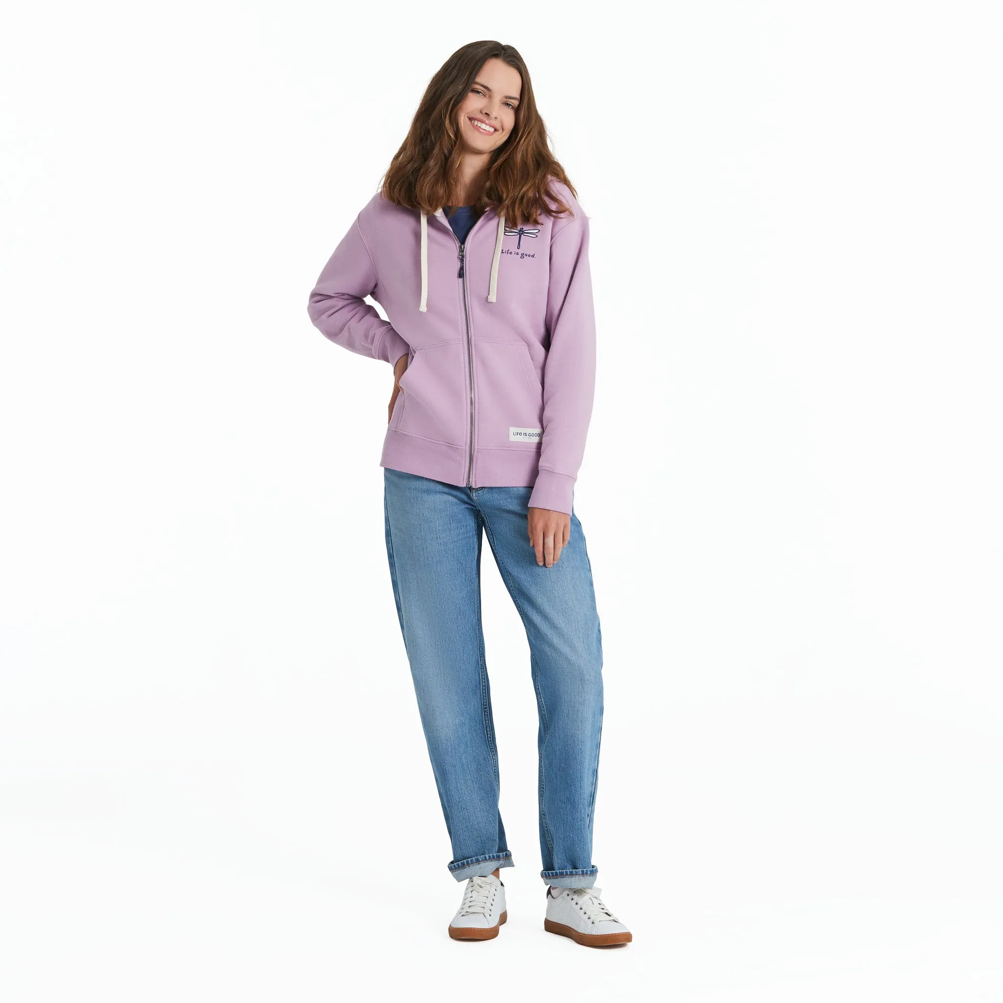 Women's Dragonfly Simply True Fleece Zip Hoodie Life is Good