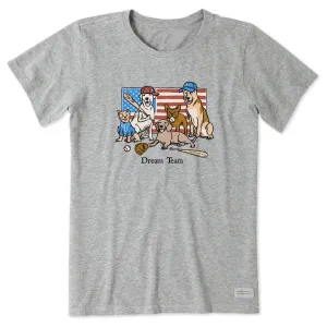 Women's Dream Team Baseball Short Sleeve Tee Life is Good