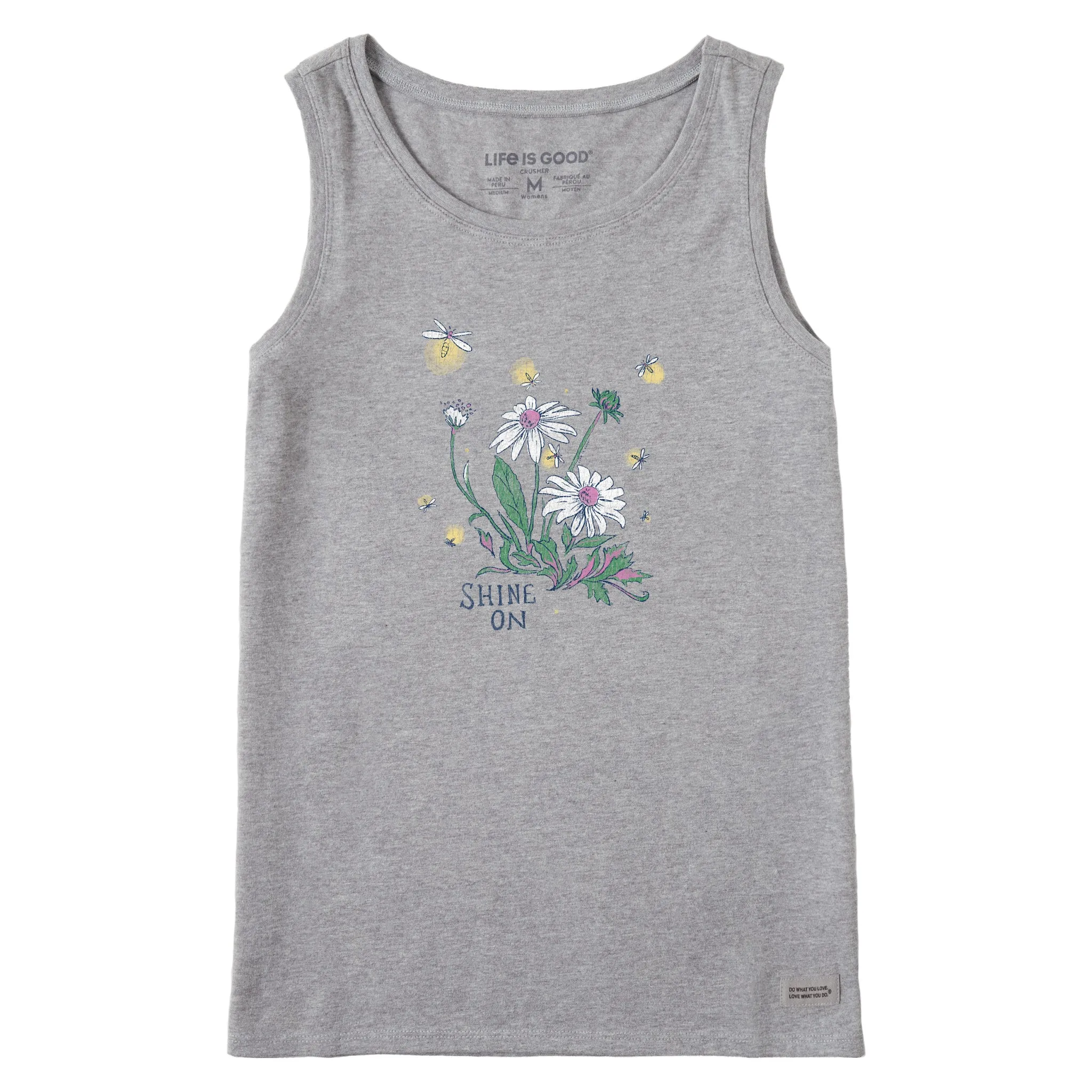 Women's Dreamy Shine On Daisies Crusher Tank Life is Good