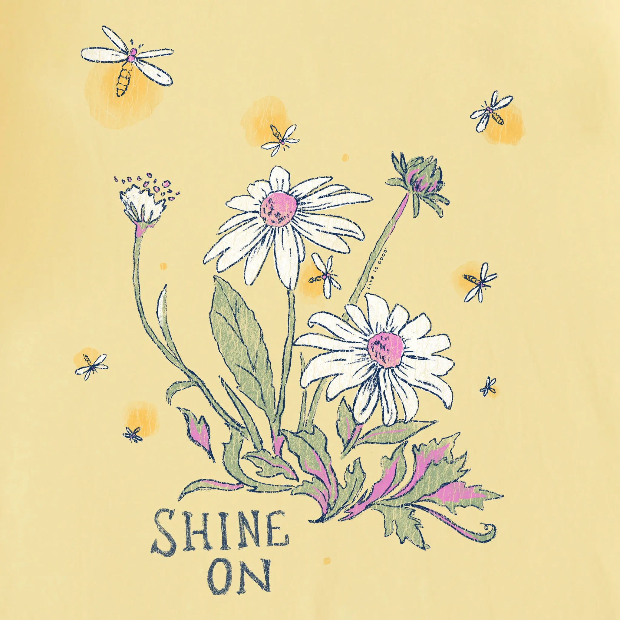 Women's Dreamy Shine On Daisies Crusher Tank Life is Good