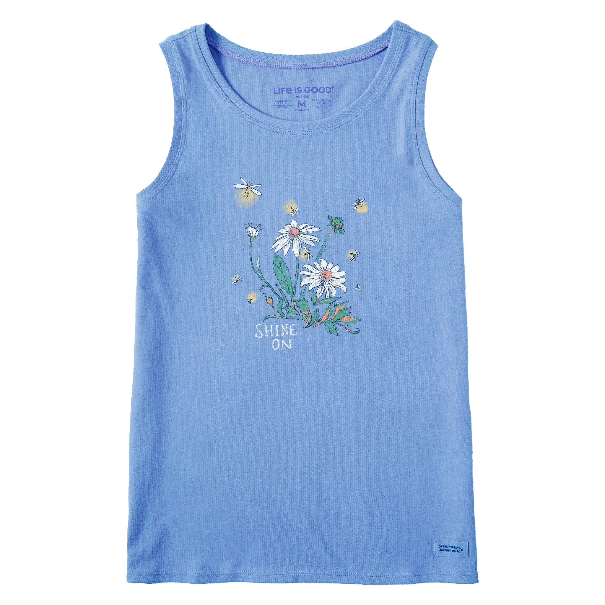 Women's Dreamy Shine On Daisies Crusher Tank Life is Good