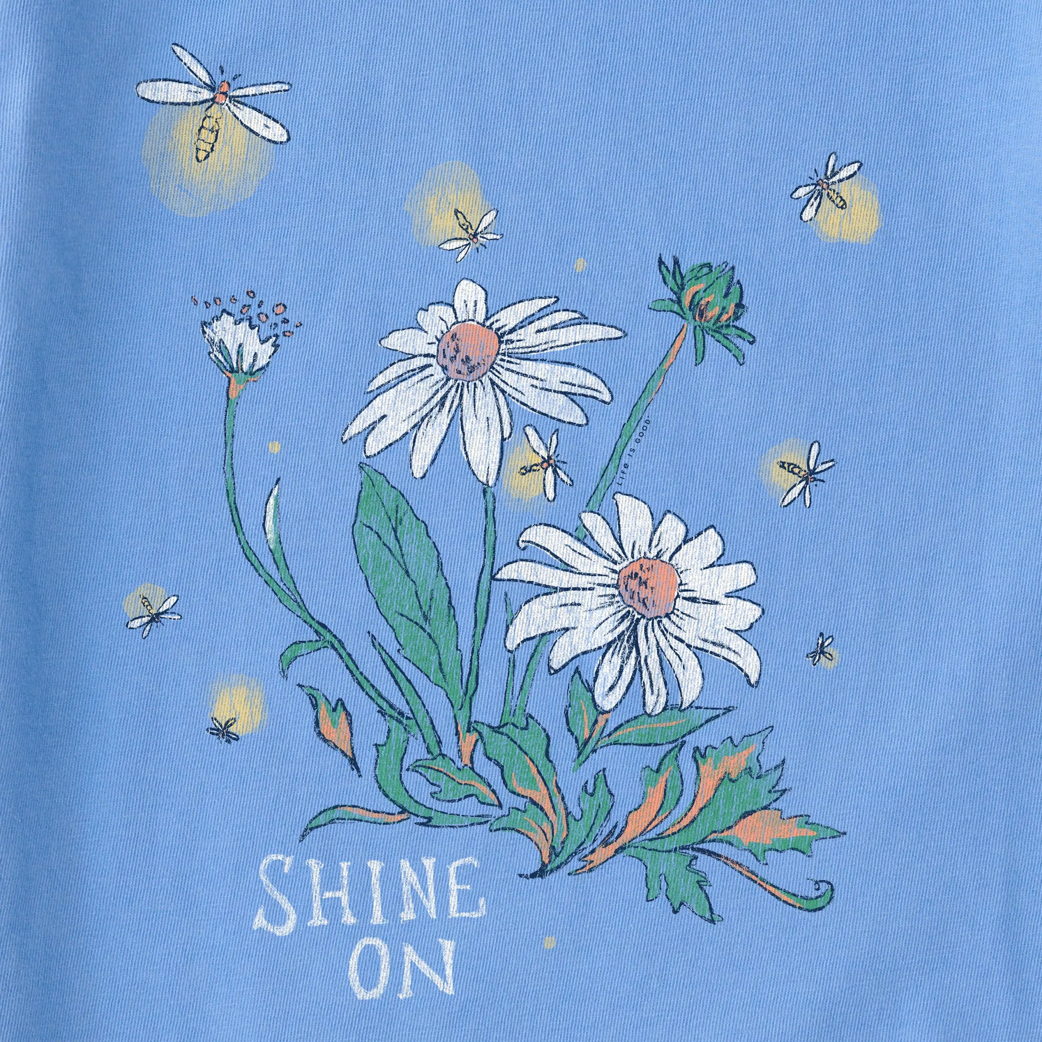Women's Dreamy Shine On Daisies Long Sleeve Crusher Tee Life is Good
