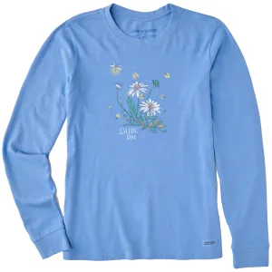 Women's Dreamy Shine On Daisies Long Sleeve Crusher Tee Life is Good