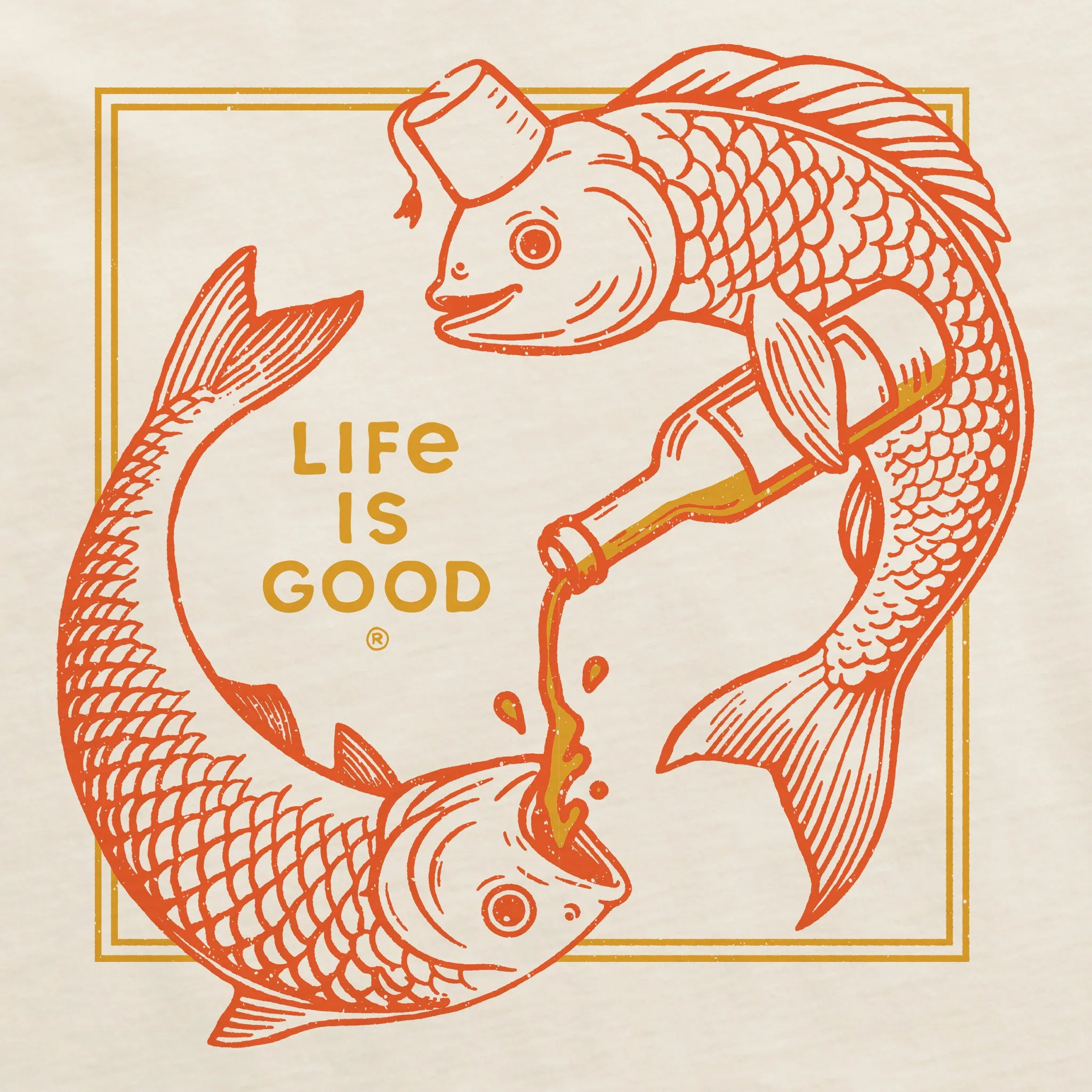 Women's Drink Like a Fish Short Sleeve Crusher Tee Life is Good