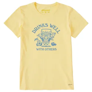 Women's Drinks Well Tiki Short Sleeve Tee Life is Good