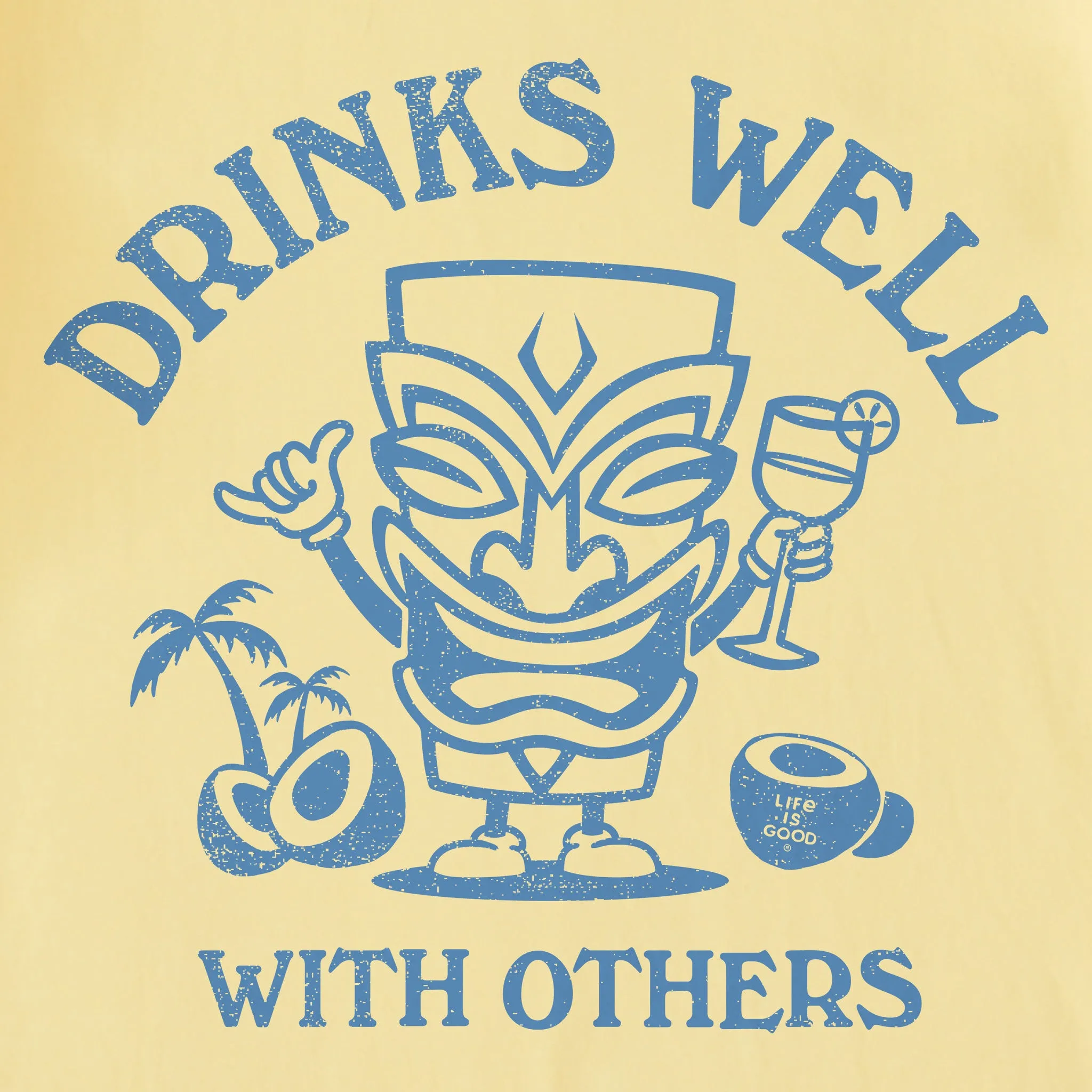 Women's Drinks Well Tiki Short Sleeve Tee Life is Good
