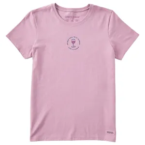 Women's Drinks Well with Others Wine Short Sleeve Crusher-LITE Tee Life is Good