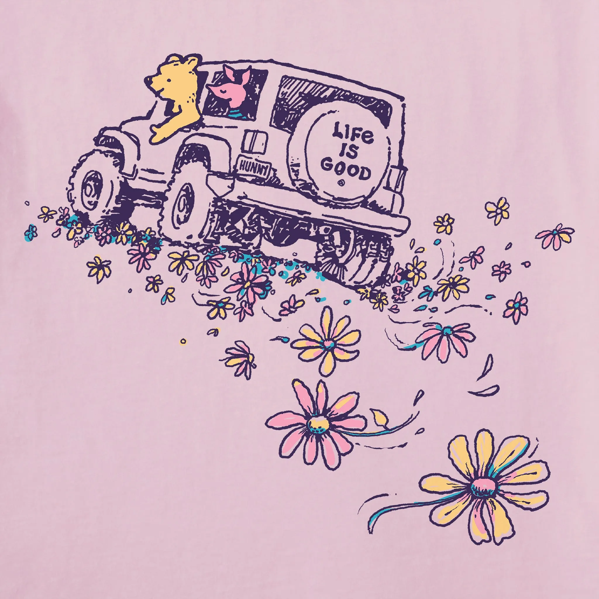 Women's Driving Miss Piggy Short Sleeve Tee Life is Good