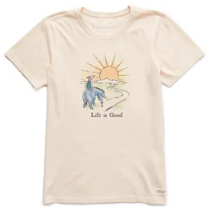 Women's E & P Sunset Ride Short Sleeve Crusher Tee Life is Good