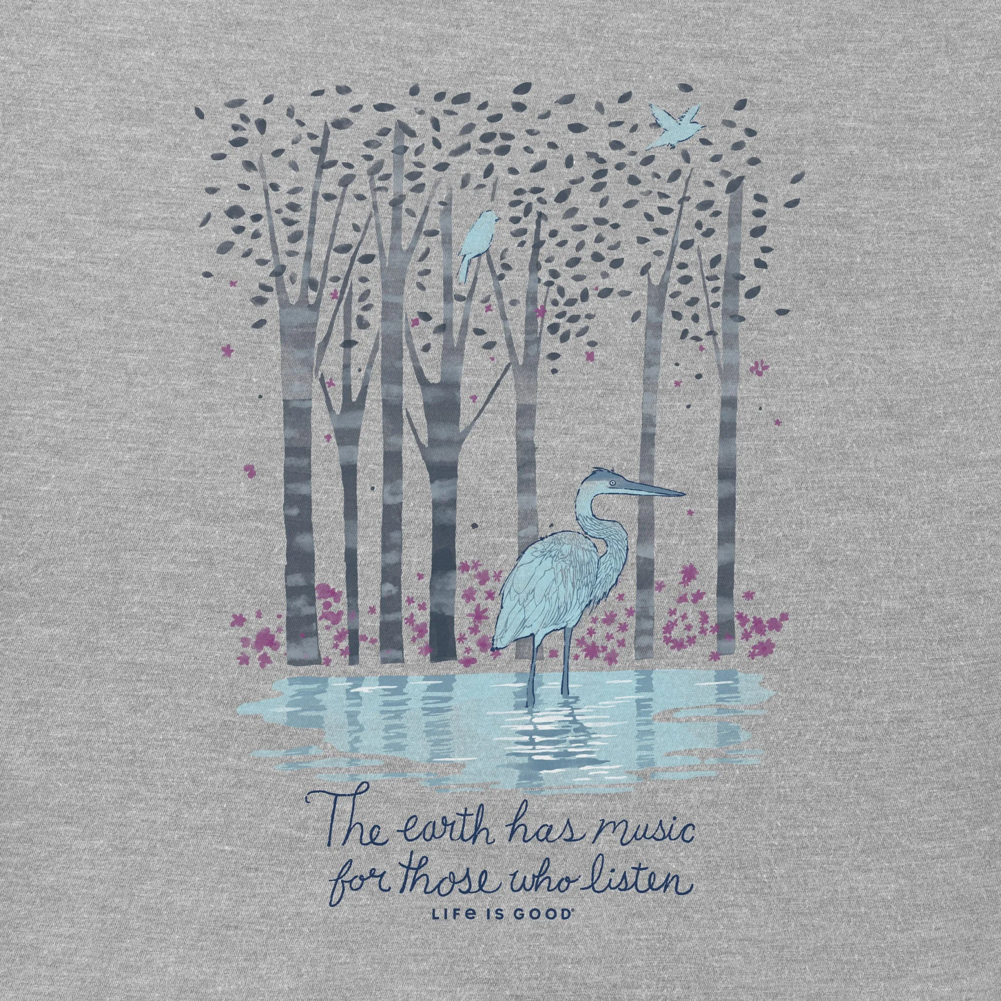 Women's Earth Has Music Heron Long Sleeve Tee Life is Good