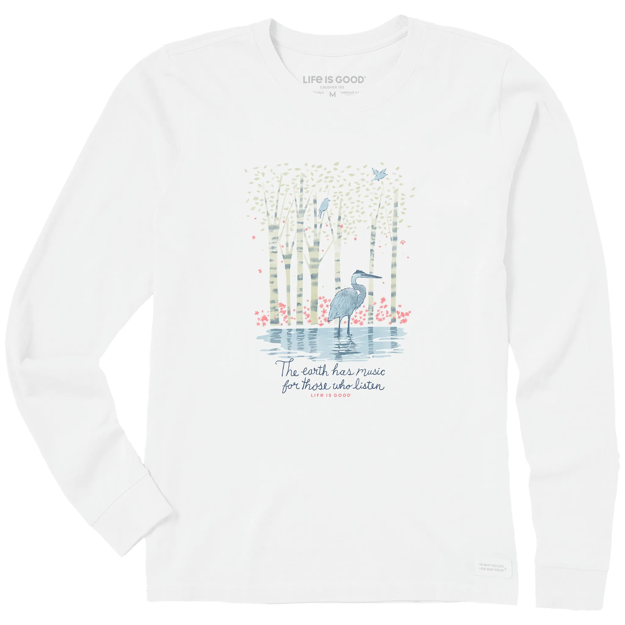Women's Earth Has Music Heron Long Sleeve Tee Life is Good