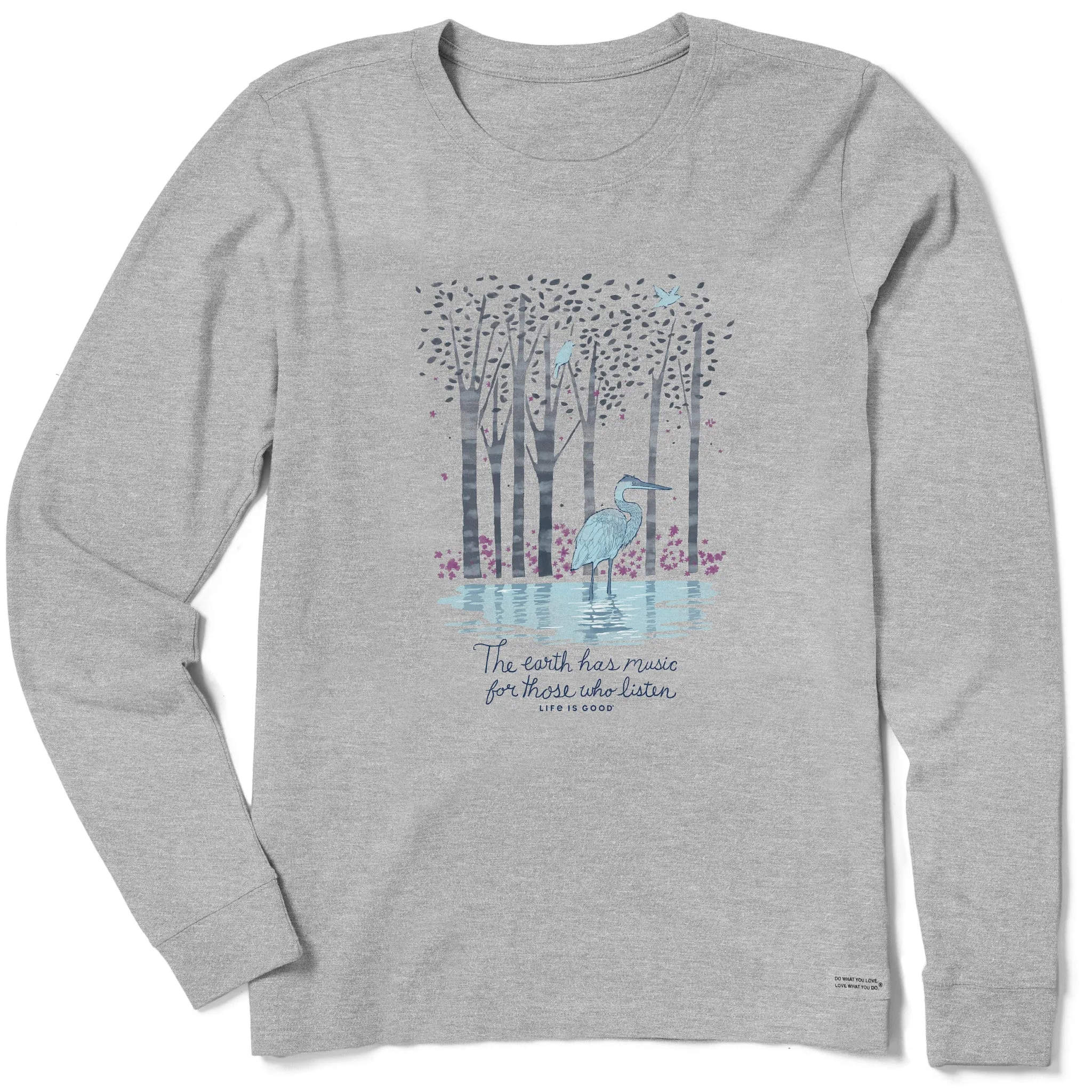 Women's Earth Has Music Heron Long Sleeve Tee Life is Good