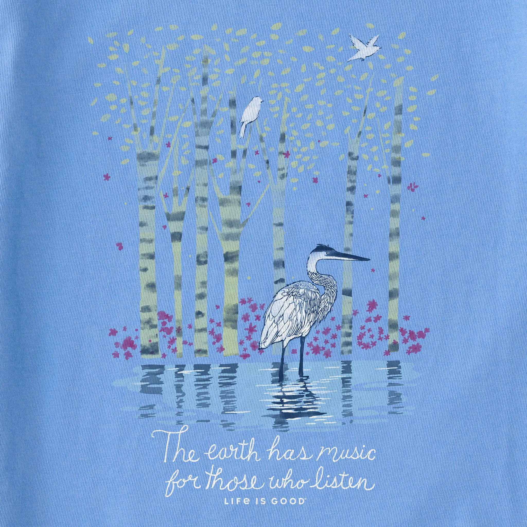 Women's Earth Has Music Heron Long Sleeve Tee Life is Good