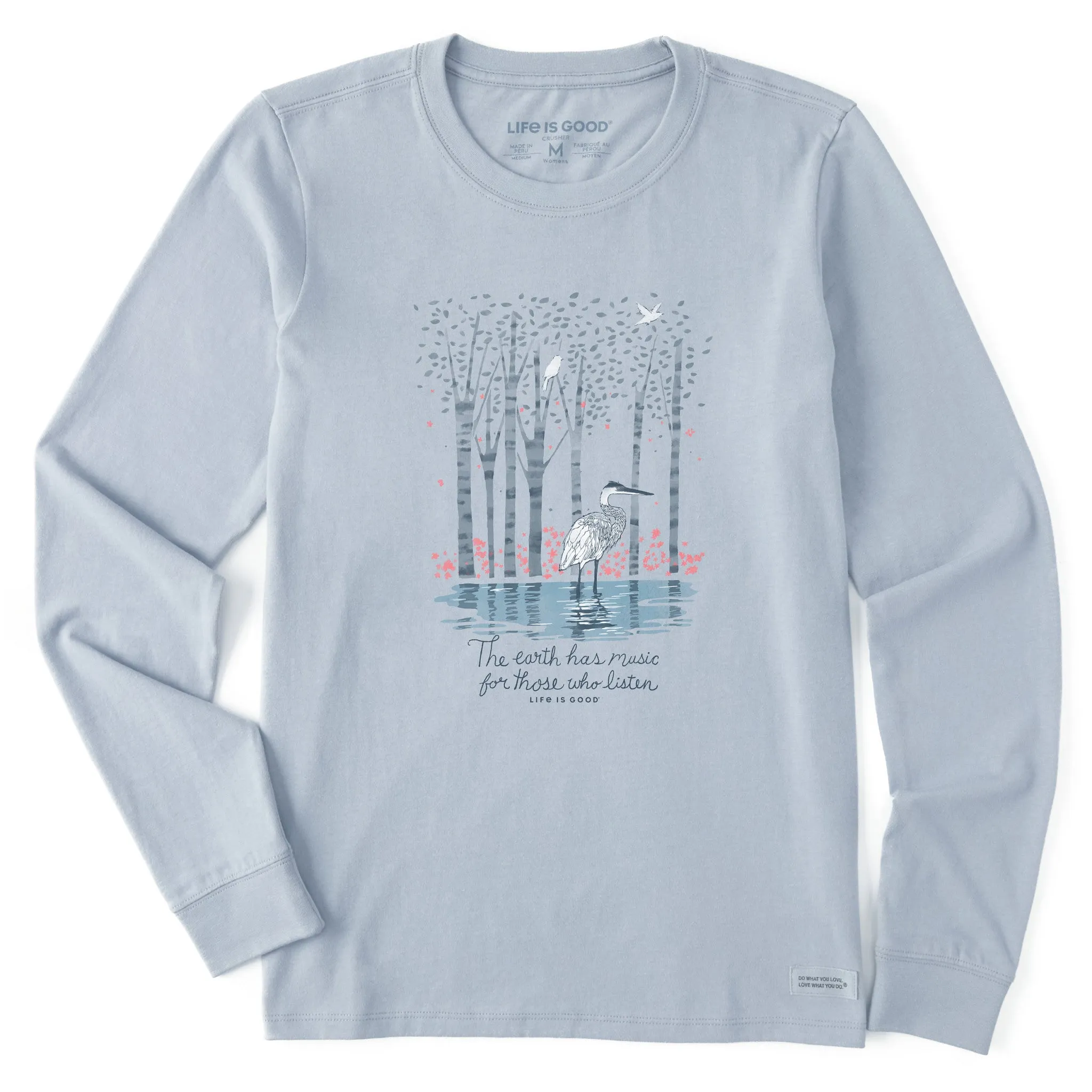 Women's Earth Has Music Heron Long Sleeve Tee Life is Good