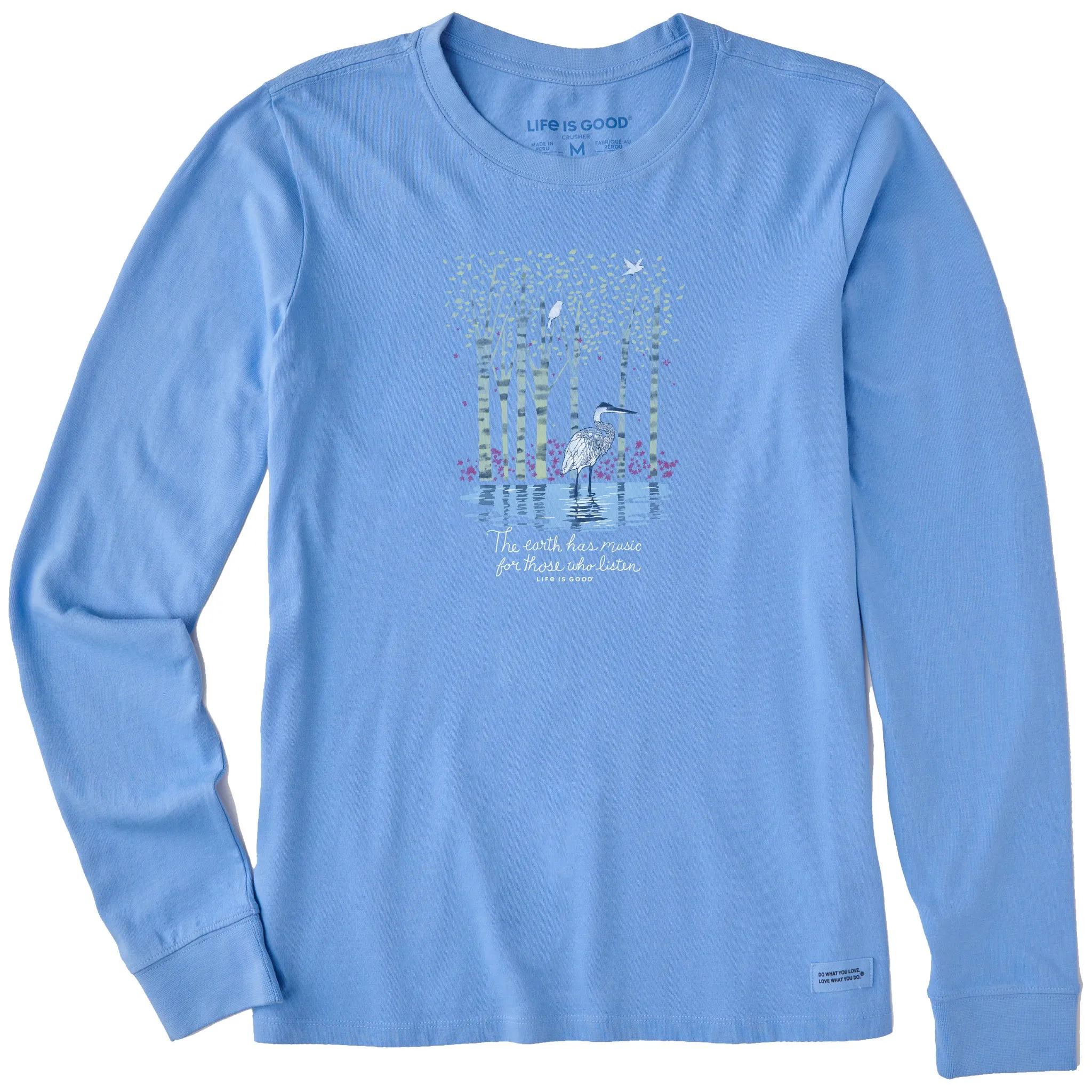 Women's Earth Has Music Heron Long Sleeve Tee Life is Good