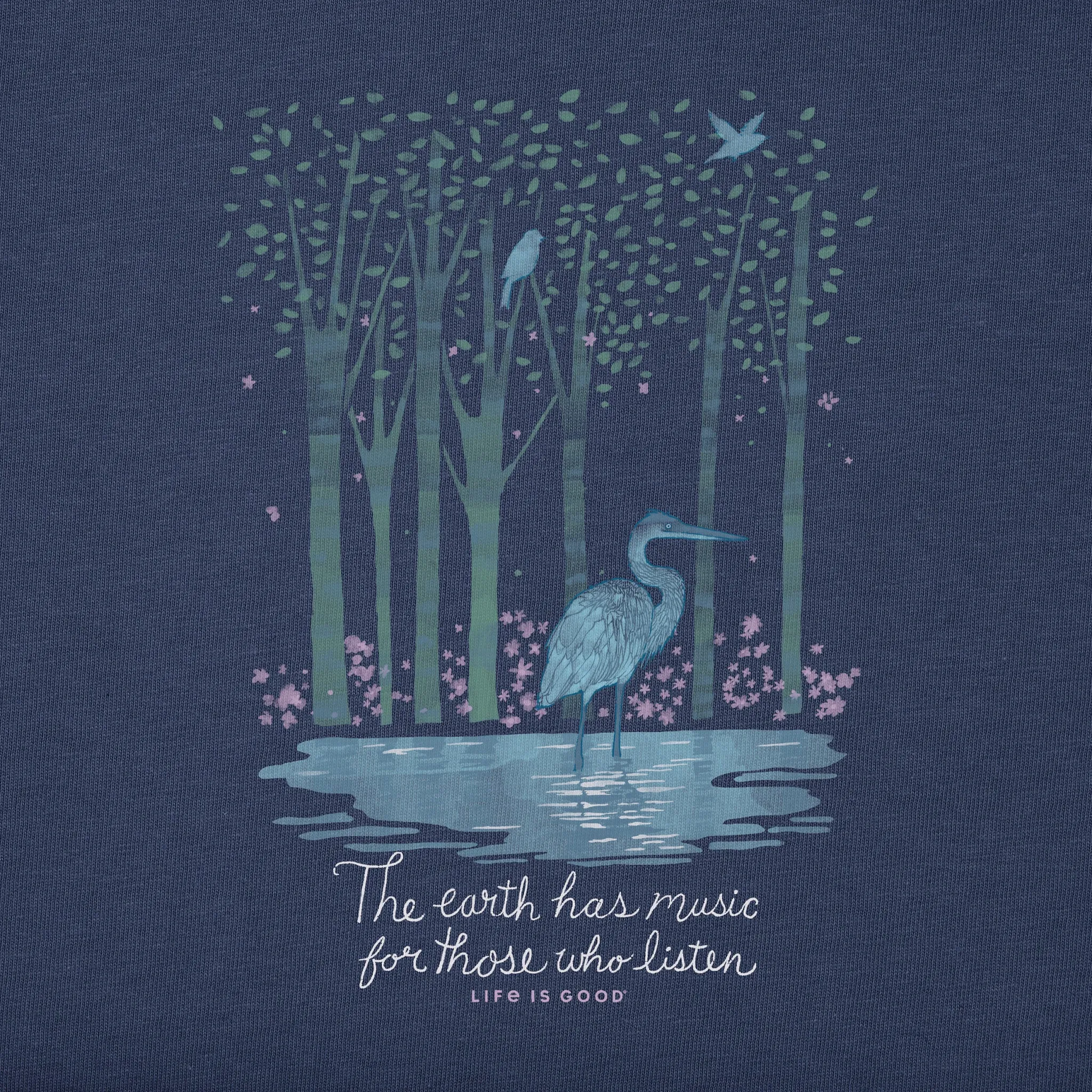 Women's Earth Has Music Heron Long Sleeve Tee Life is Good