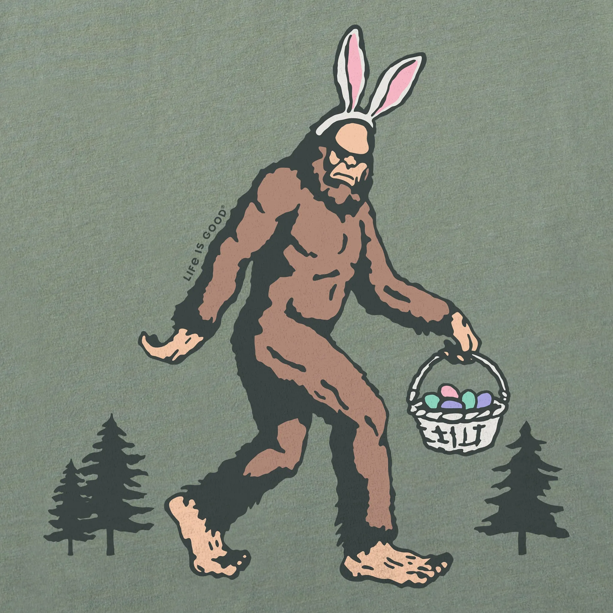 Women's Easter Bigfoot Short Sleeve Crusher Tee Life is Good