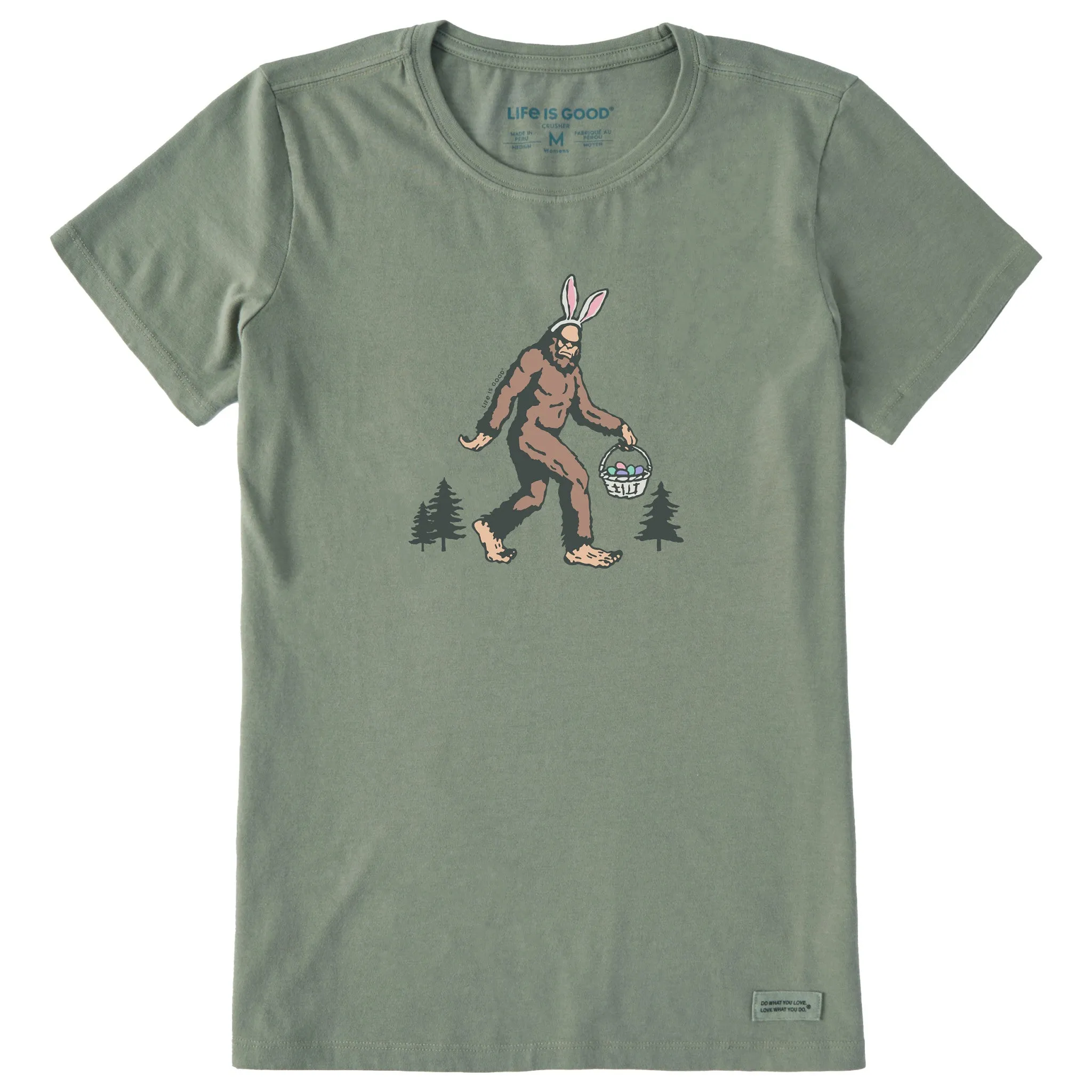 Women's Easter Bigfoot Short Sleeve Crusher Tee Life is Good