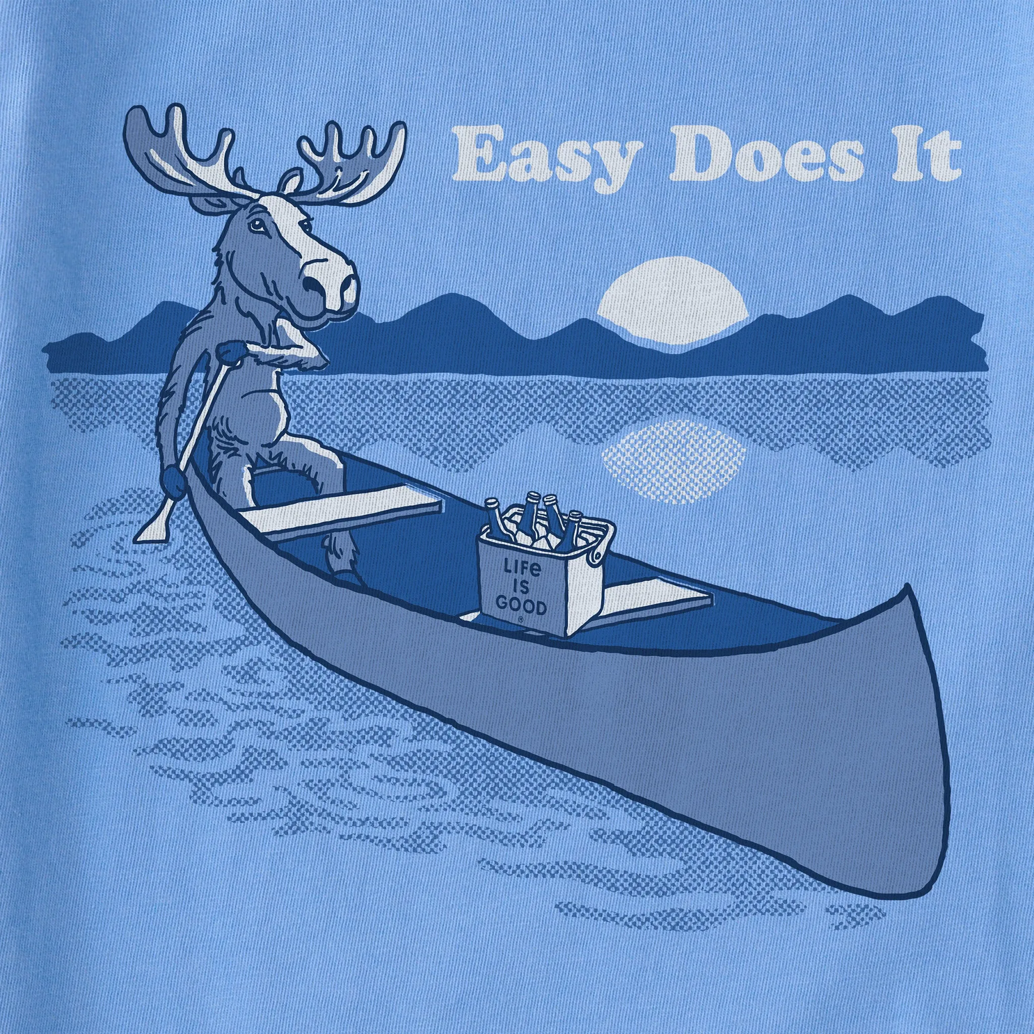Women's Easy Does It Canoe Short Sleeve Tee Life is Good