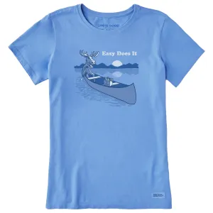 Women's Easy Does It Canoe Short Sleeve Tee Life is Good