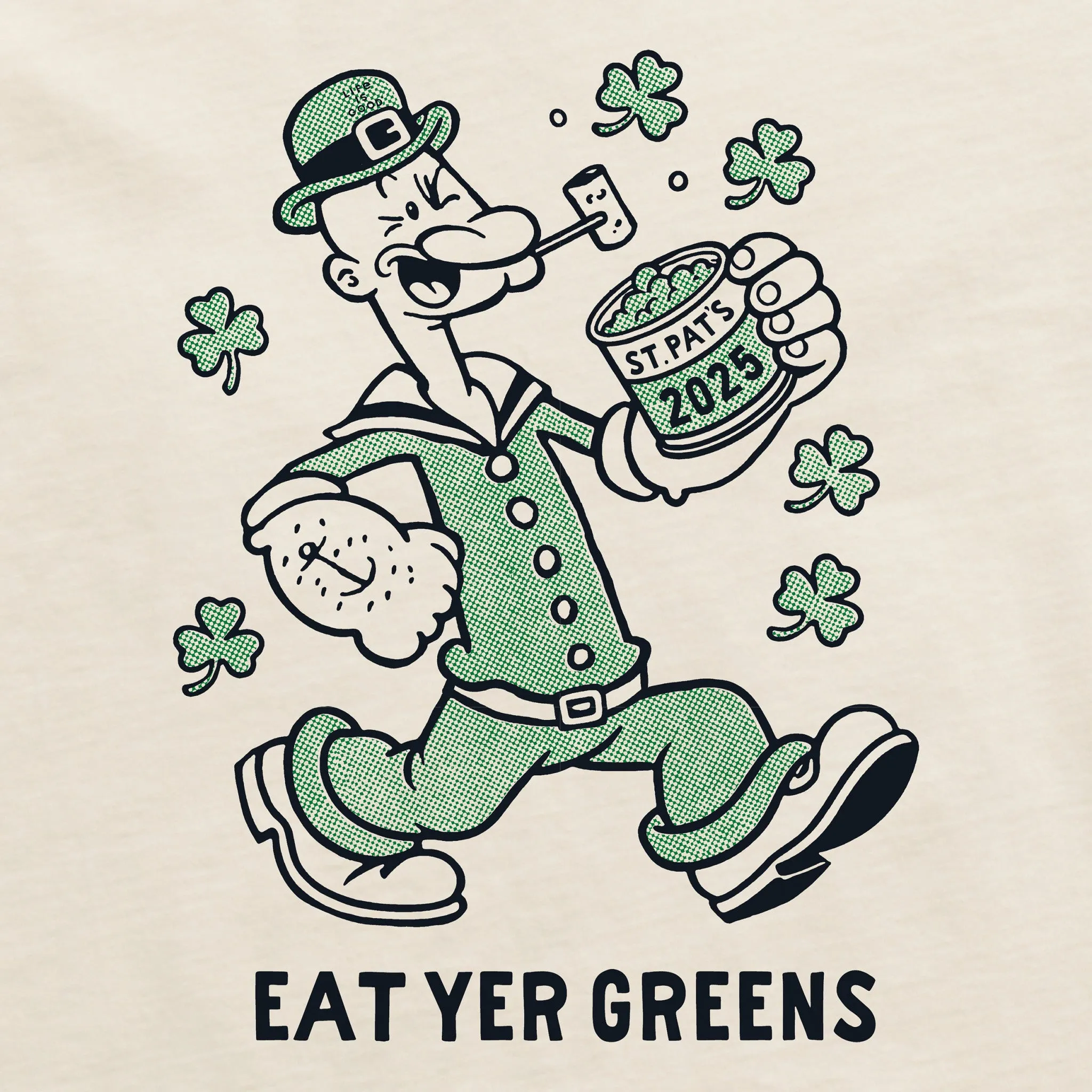 Women's Eat Yer Greens Short Sleeve Crusher Tee Life is Good