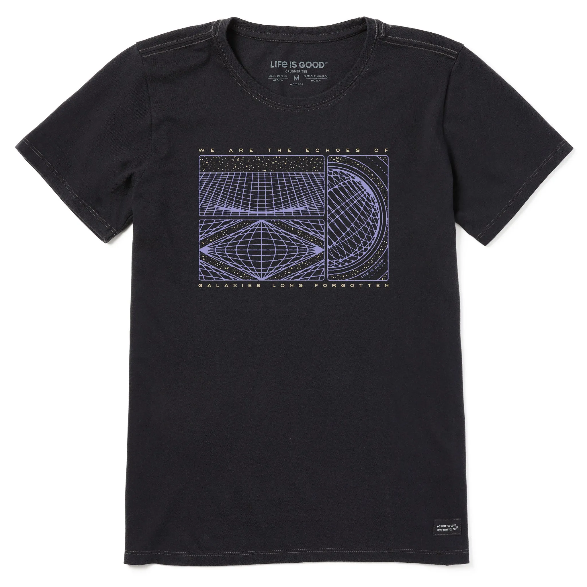 Women's Echoes of Galaxies Short Sleeve Tee Life is Good