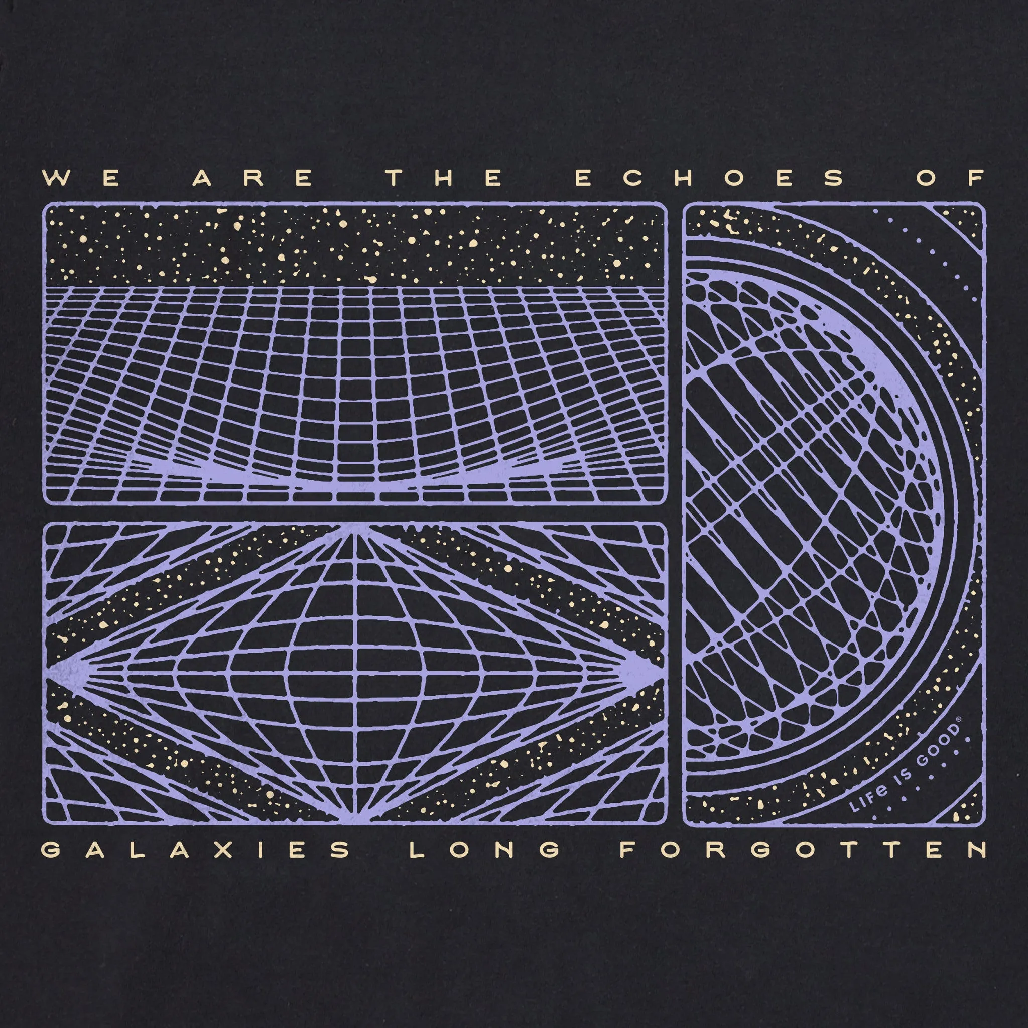 Women's Echoes of Galaxies Short Sleeve Tee Life is Good