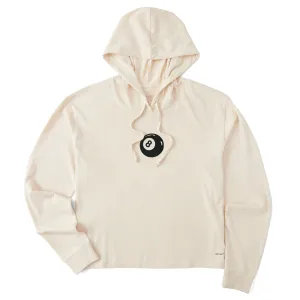 Women's Eight Ball Mini Crusher Boxy Hoodie Life is Good