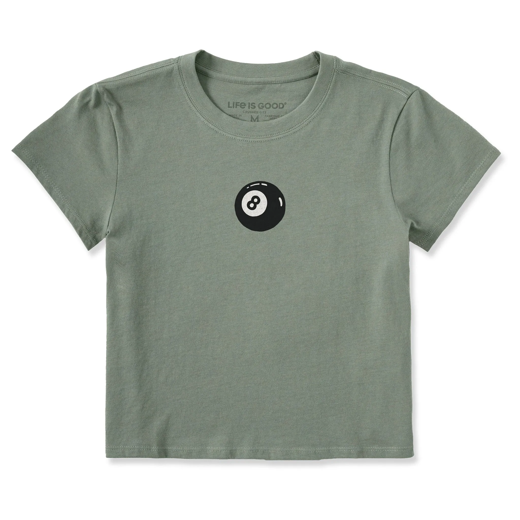 Women's Eight Ball Mini Crusher-LITE Shrunken Tee Life is Good