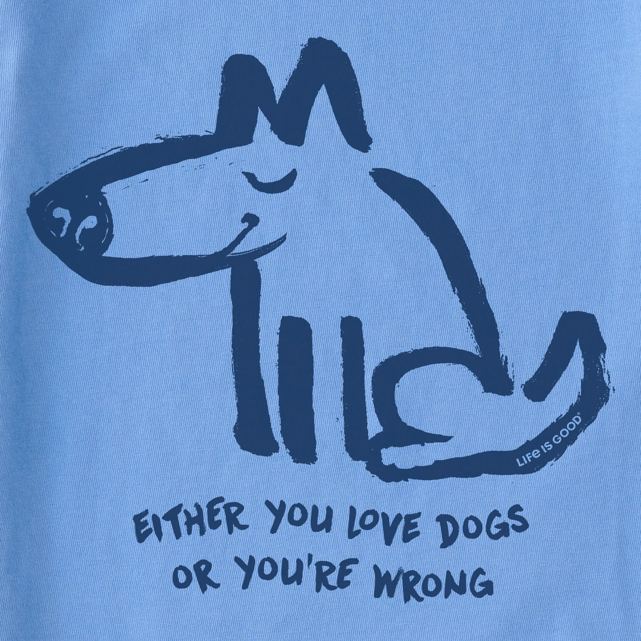 Women's Either You Love Dogs or You're Wrong Short Sleeve Tee Life is Good