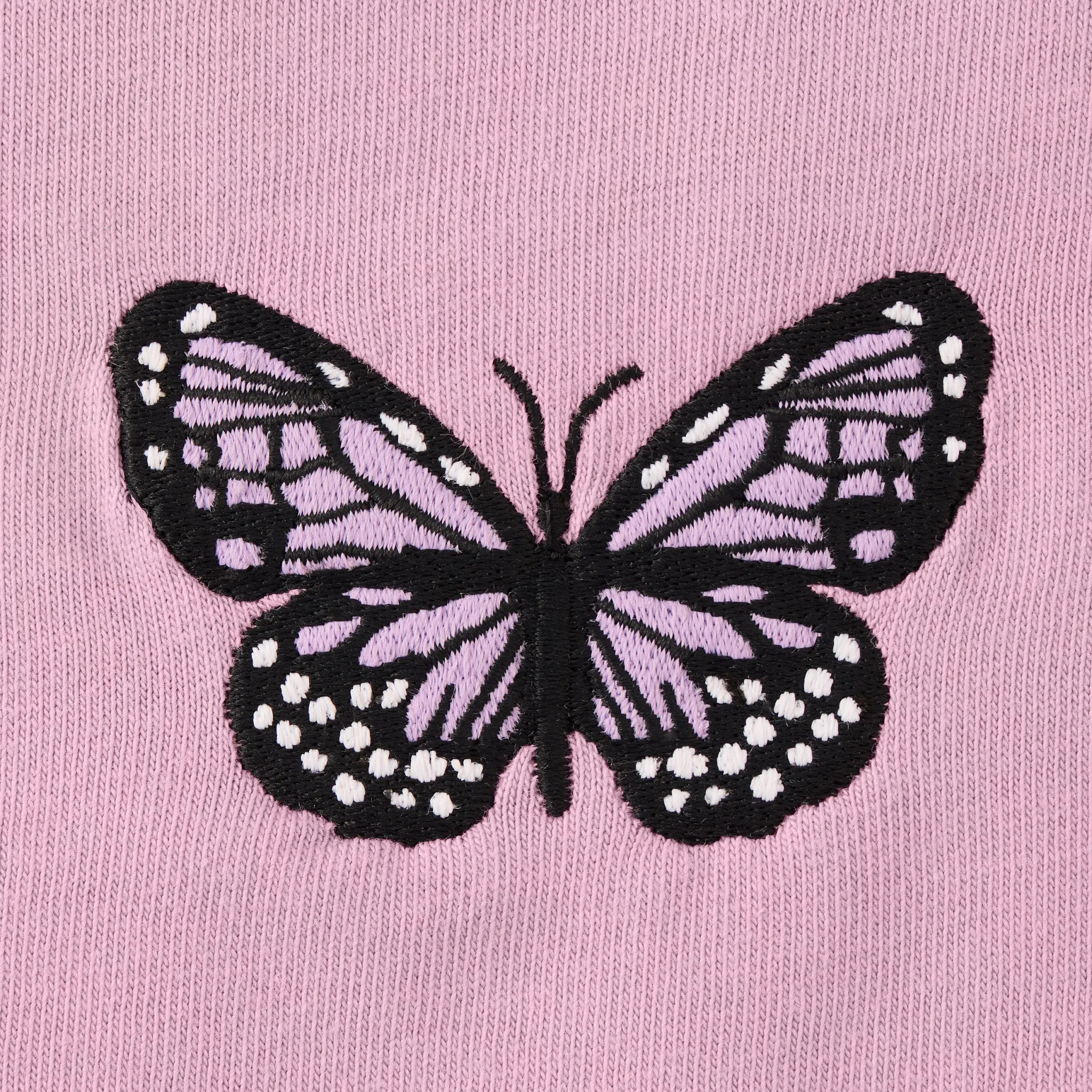 Women's Embroidered Butterfly Short Sleeve Crusher Boxy Tee Life is Good