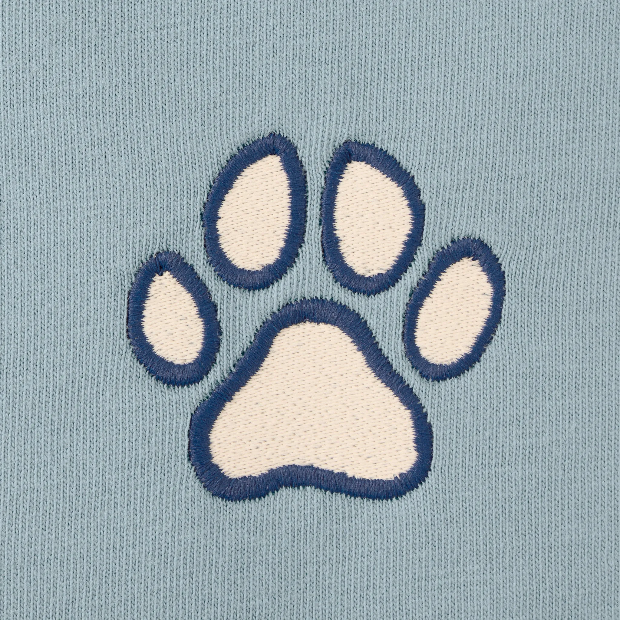 Women's Embroidered Paw Long Sleeve Crusher Boxy Tee Life is Good